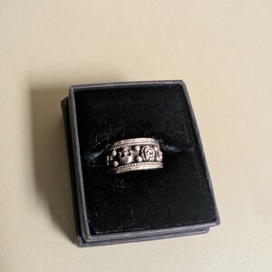 Clocks and Colours Sterling Silver Ring size 10